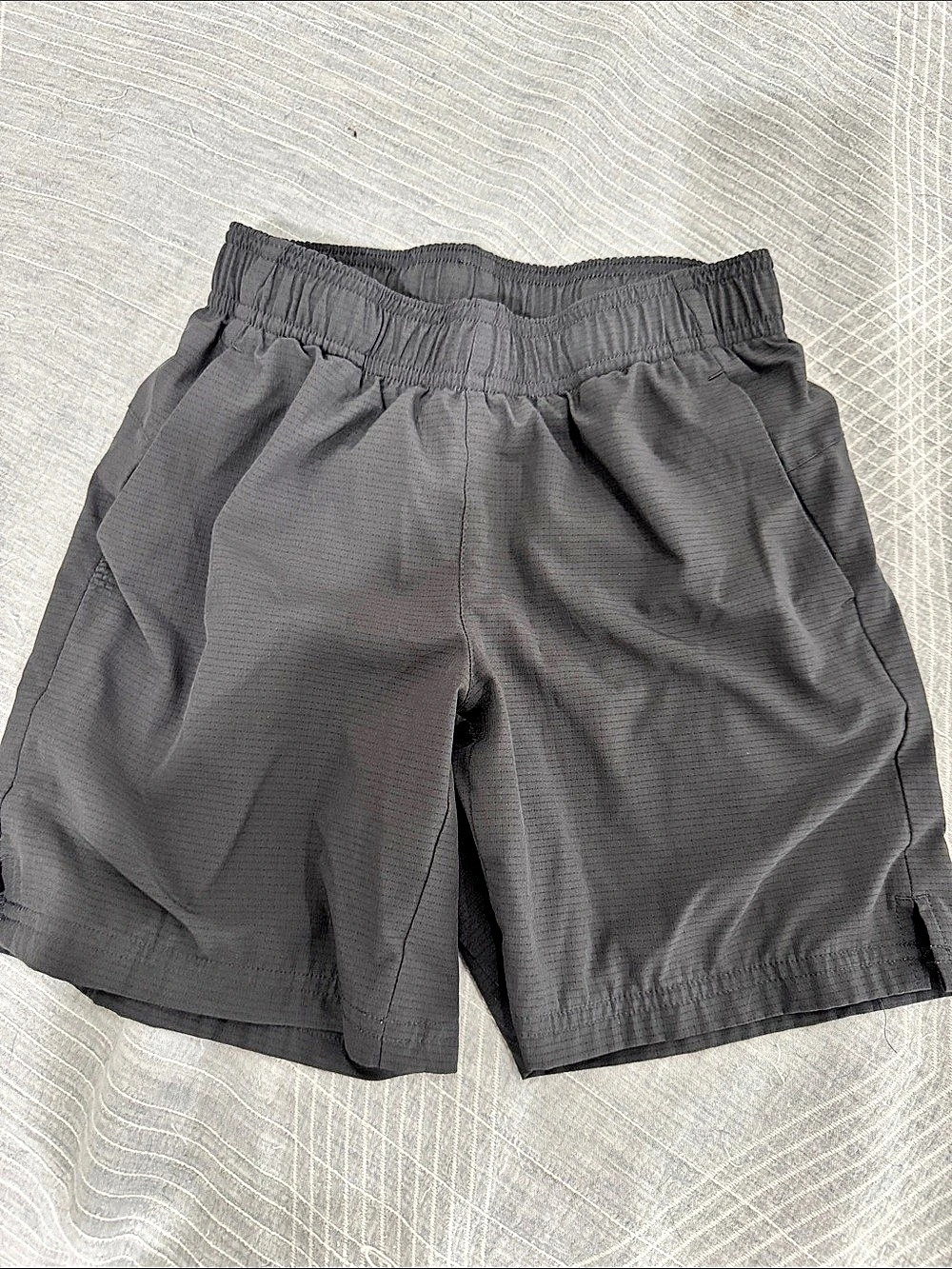 All In Motion Boys' Woven Athletic Shorts Black Medium (8) charcoal